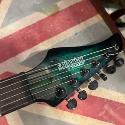 Schecter CR-6 Aqua Burst Electric Guitar image 6