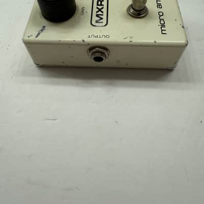 MXR Micro Amp Clean Boost Rare Vintage 1980 Block Logo Guitar Effect Pedal Bild 4