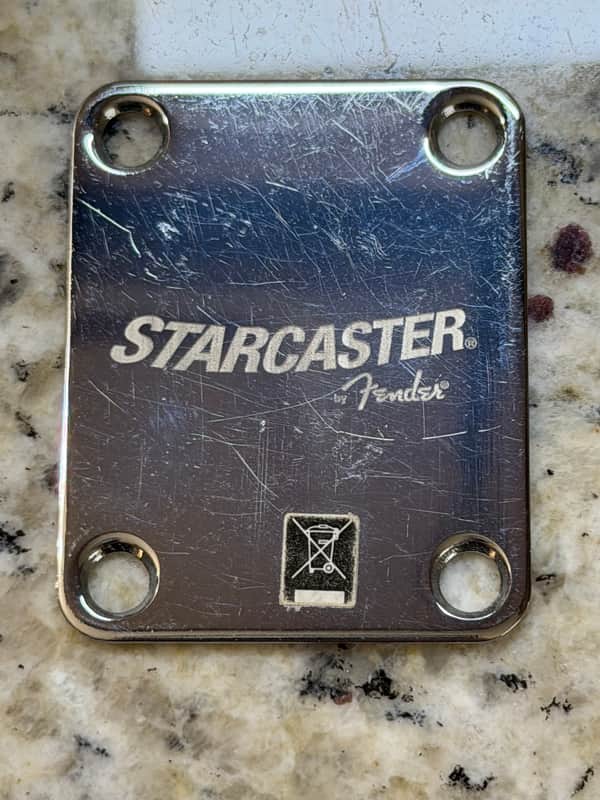 Fender Squier Starcaster Neck Plate image 1