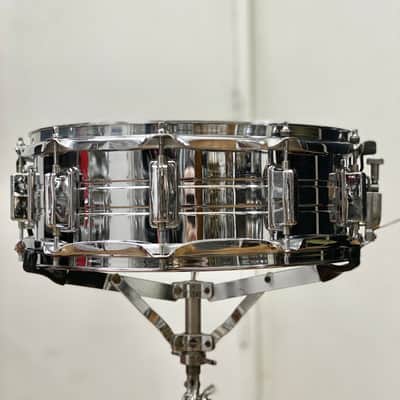 Pearl 5x14 Chrome Over Steel Snare Drum 1970s image 6