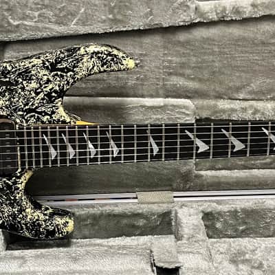Hamer USA CHAPARRAL ELITE BOOMERANG EBONY RARE MARBLE FINISH GERMAN SCHALLER FLOYD 1990 - Marble rare image 1