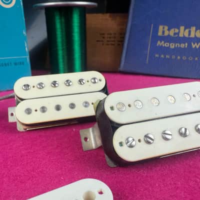 General Vintage Tone 1958 - 1959 Nos Wire Belden PAF Humbuckers Double porcelain  Celullose acetate CAB for les Paul ®️ SG ®️ - Double porcelain aged image 8