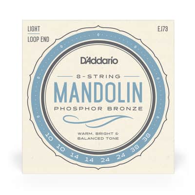 D'Addario EJ73 Mandolin Strings, Phosphor Bronze, Light, 10-38 image 2