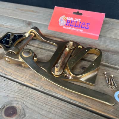 Real Life Relics Bigsby® Aged Original B16GB GOLD Vibrato W Bridge & Shim For Fender® Telecaster® 1804958164