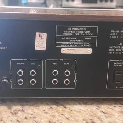 Vintage Pioneer Stereo Receiver SX-3500 Serviced-Silver-Sweet image 9