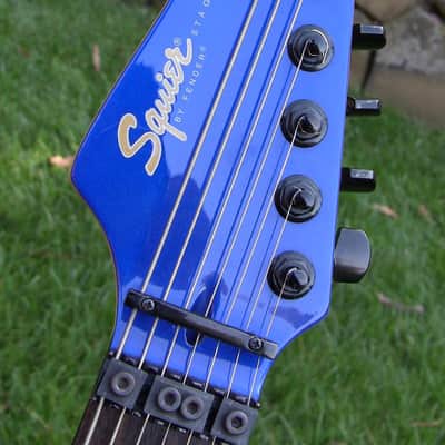 Squier Stagemaster 7 String 2000 Cobalt Blue image 17