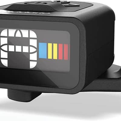 D'Addario Guitar Tuner - Micro Headstock Tuner - Tuner for Acoustic Guitar, Electric Guitar, Bass Guitar, Mandolin, Banjo, Ukelele - Compact & Discrete - Clip Free image 1
