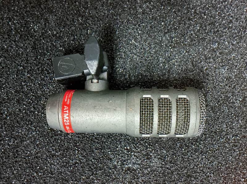 Audio-Technica ATM25 Hypercardioid Dynamic Instrument Microphone 2000s - Dark Gray image 1