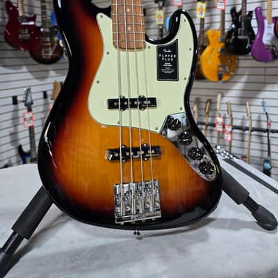Fender Player Plus Active Jazz Bass - 3 Tone Sunburst w/ Gig Bag & PKEK*D #195 image 2