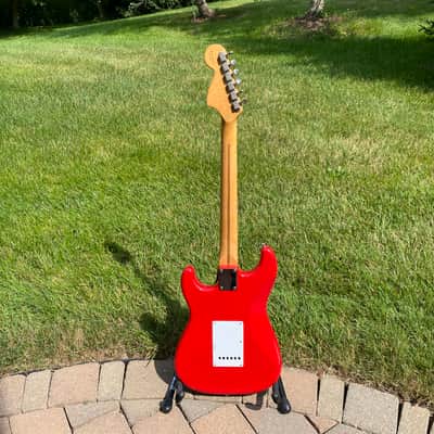 Fender Fender Stratocaster with Orig early 90's Eric Clapton Model Electronic 2000 - Red image 2