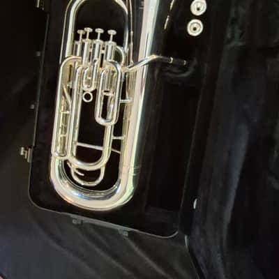 Yamaha YEP-321S Intermediate 4-Valve Euphonium - Silver-Plated image 14