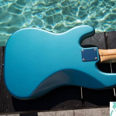 First Gen Fender Precision Bass PB-110SH  - Steve Harris P Bass from Iron Maiden - Lake Placid Blue - Crafted in Japan CIJ image 7