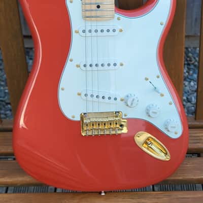 Fender FSR Tribute Stratocaster Fiesta Red (Limited Edition) Electric Guitar image 2
