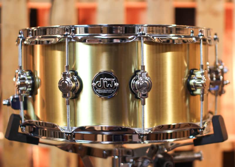 DW 6.5x14 Performance Brass Snare Drum image 1
