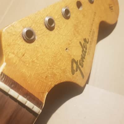 1966 FENDER STRATOCASTER NECK USA with BOUND FINGERBOARD a la RY COODER image 8