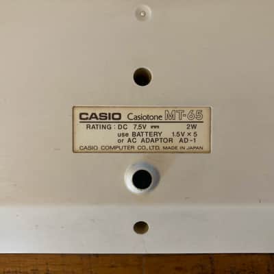 Casio MT-65 Casiotone vintage 80s Synthesizer image 11