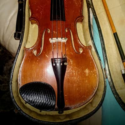 Copy Of Antonius Stradivarius  Made In Czechoslovakia  Violin Antique Vintage Nitro 1930's image 6