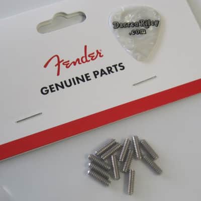 Fender Standard Series Bass Saddle Height Screws 6-32×7/16 0040800049 image 2