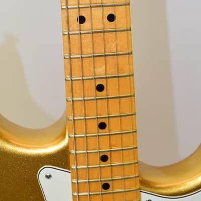 2014 Fender Limited Edition American Standard Stratocaster Electric Guitar, Maple Fingerboard, Mystic Aztec Gold w/ Case image 8