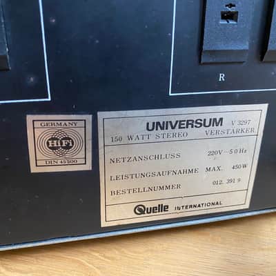 Universum V 3297 - Universum Dynamic System 2500 HiFi (V3297) 1980´s - Silber image 4