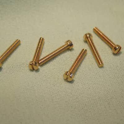 6 Gibson pole pieces screws for paf pickups es-355 Les Paul Custom L5 super 400 made in usa image 2