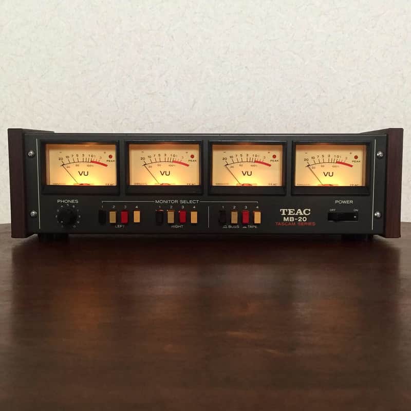 ☆ RARE ☆ TEAC MB-20 VU Meter Bridge TASCAM mixer accessory