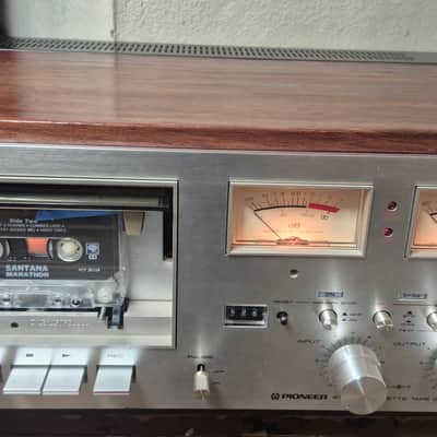 Pioneer CT-F8282 vintage cassette deck recorder RESTORED WALNUT VENEER 1974 image 2