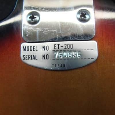 Vintage Teisco ET-200 Electric Guitar Tulip Body Made In Japan ET200 image 11