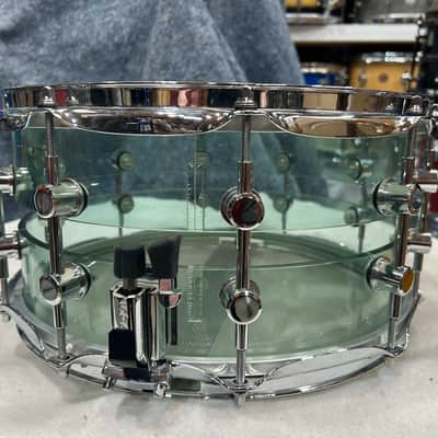 Spaun 7X14" Slotted Acrylic Snare Drum (314-1174) 2000's - Coke Bottle image 4