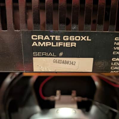 Crate G60XL Mid 90s - Celestion G12 100K equipped image 5