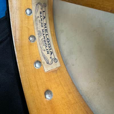 La Melodia (Slingerland?) Banjo Mandolin 1920's-1930's - Natural #SR-11-10 image 5