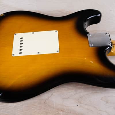 Fender ST57-90 Stratocaster '57 Reissue MIJ 1989 Sunburst Lacquer Finish USA PUs Japan w/ Hard Case image 11