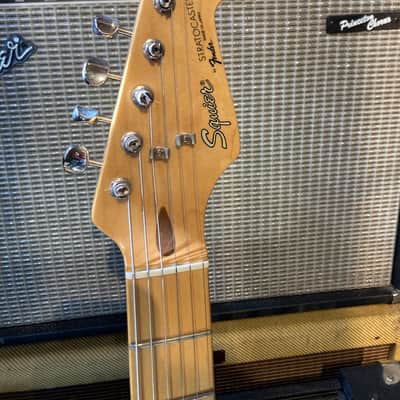 Squier Fender MIJ Stratocaster “Gilmour” Style Upgrades from head to toe! c. 1985 - Black image 3