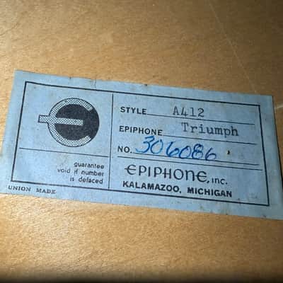 1964 Epiphone Triumph Regent Electric - Solid Carved Spruce Top - All Original - Video image 12