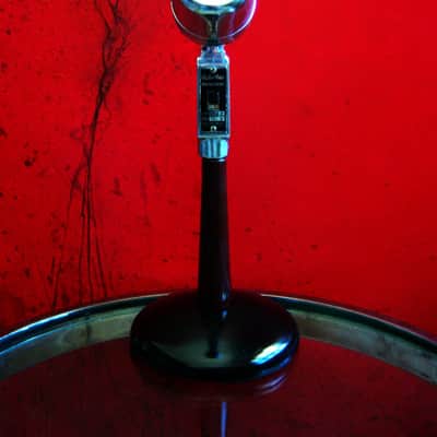 Vintage RARE 1940's Electro-Voice 612 / 630 Omnidirectional Dynamic Microphone Hi Z w Astatic E6G desk stand 638 640 prop display image 1