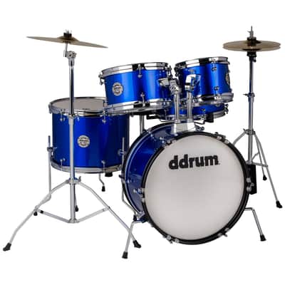 ddrum D1 Junior Complete Drum Set w/ Cymbals - Cobalt Blue image 1