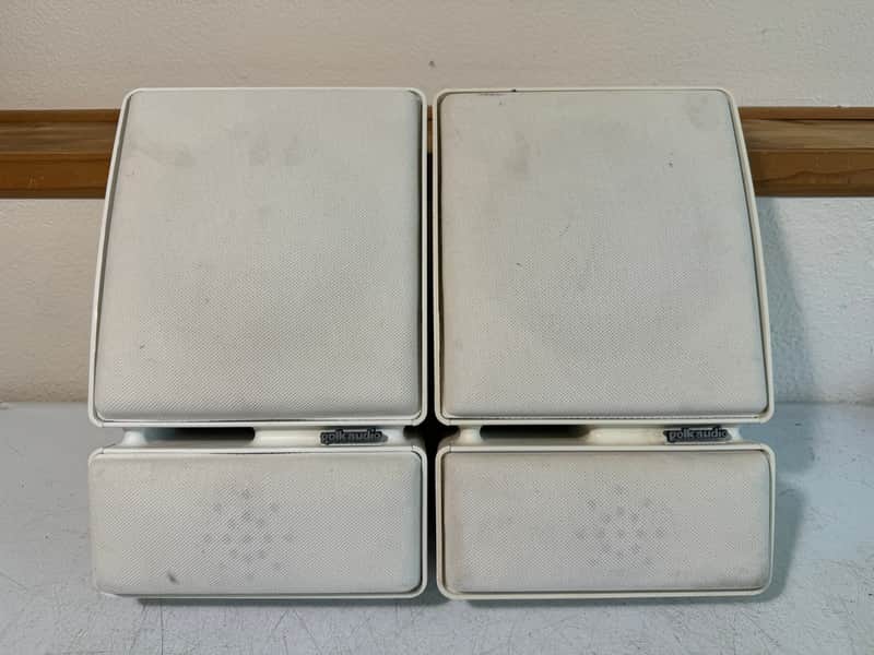 Polk Audio M Series M5 Outdoor Speakers HiFi Stereo Home Audio Bookshelf White image 1