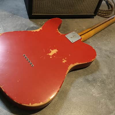 Relic Fender Telecaster (Partscaster) Electric Guitar Road Worn Red by Nate's Relic Guitars image 4
