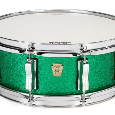Ludwig Classic Maple Snare Drum - 5 x 14-inch - Green Sparkle image 1