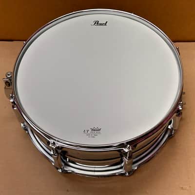 Pearl Sensitone Heritage Steel Snare Drum 14"x5.5" – Chrome (Brand New in Box) image 6
