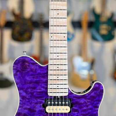 Ernie Ball Music Man 30th Anniversary Axis Limited Edition - Translucent Purple Quilt (#34 of 100) image 4