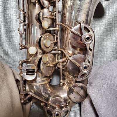 Selmer Mark VI Alto Saxophone, original silver plate and 5-digit! image 3