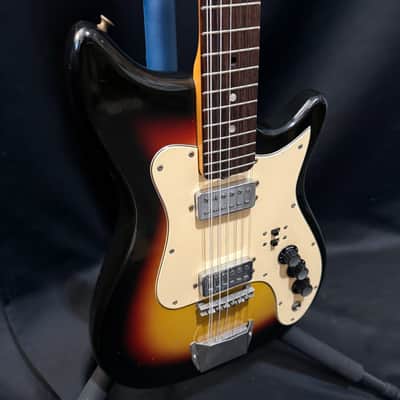Kapa Continental 12 String Guitar - All Original - Hofner 511 Humbucker Pickups - Modern Faux Tweed Hard Case - 1966 image 10