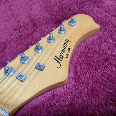 Harmony H-80T Strat Copy 1980s - Black image 4