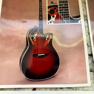 10 Ovation  8 x 10 color glossy promotional photos steel string classical nylon Adamas image 3