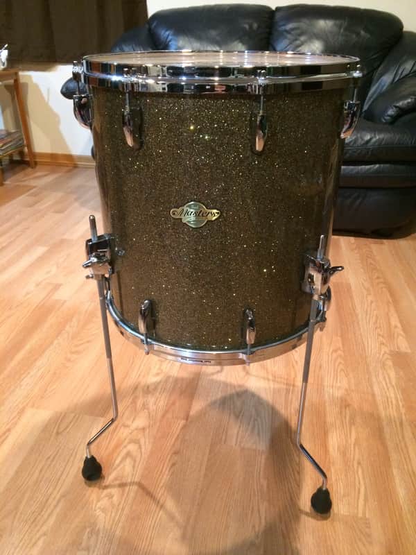 16" X 16" Pearl Masters Custom MCX Floor Tom in Bronze Glass #406 Wrap Finish image 1
