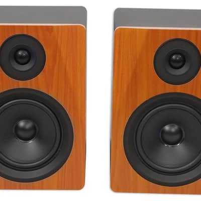 Pair Rockville APM5C 5.25" 250W Powered USB Studio Quality Bookshelf Speakers image 7