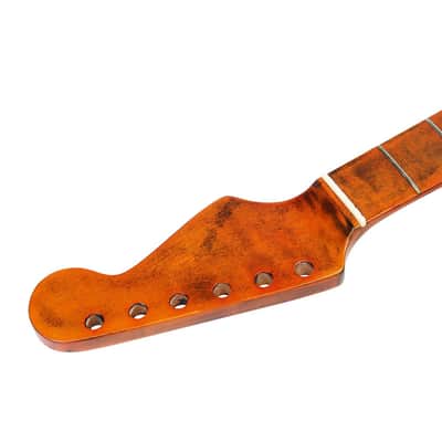 21-Fret Electric Guitar Neck Canadian Maple Handle Integrated Fingerboard for Strat image 3