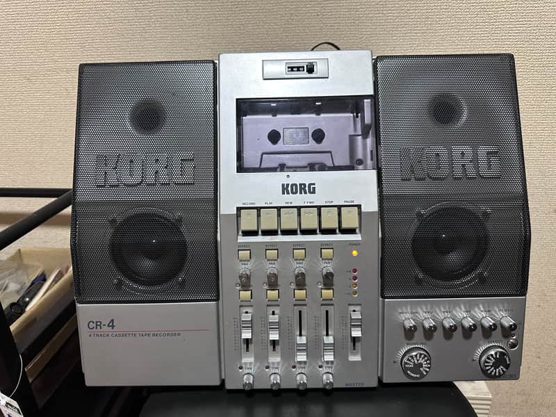 KORG  CR-4  4-Track Cassette Recorder serviced image 1