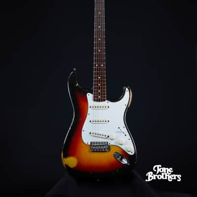 7.4LB, 1-Owner! 1963 Fender Stratocaster Sunburst image 7